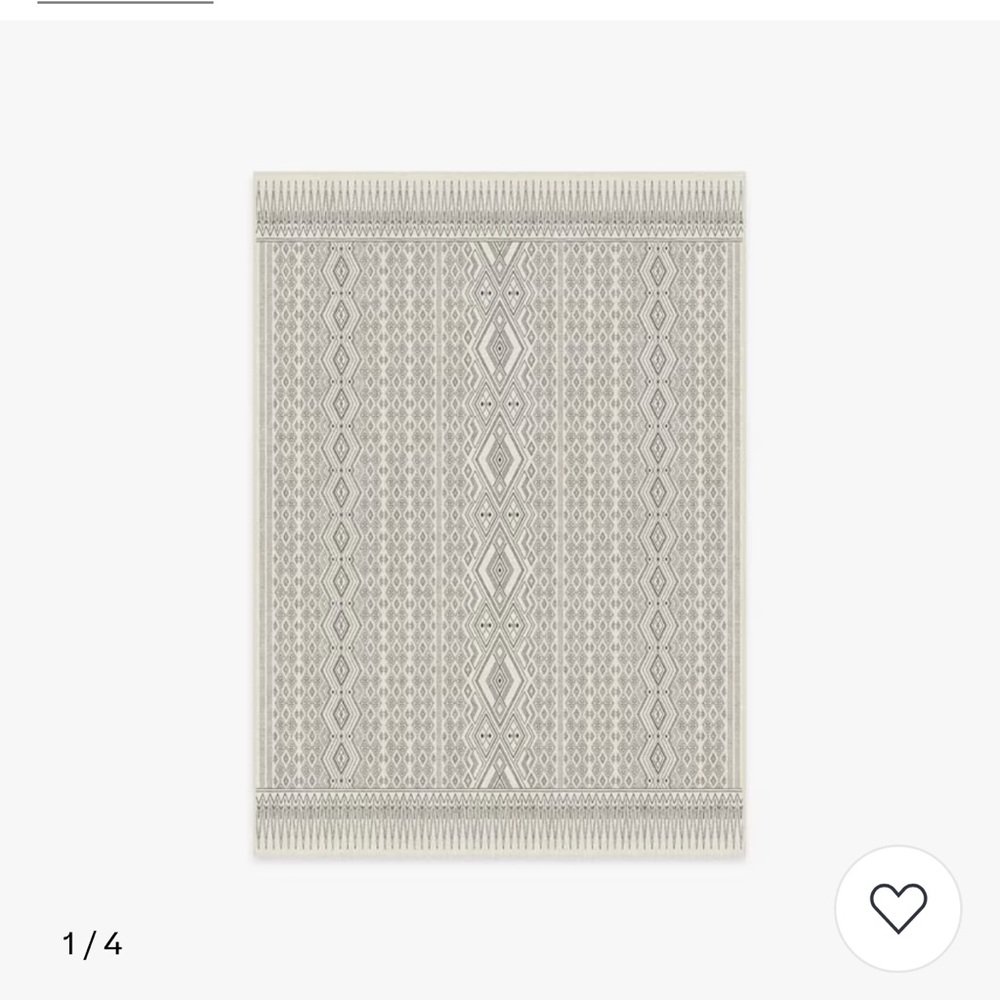 Ruggable 5x7 rug only no pad